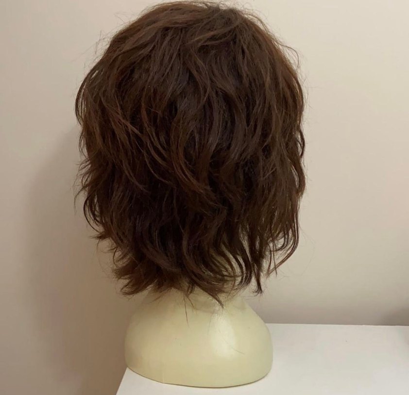 Koyu Kahverengi Kadın Peruk - Görsel 3