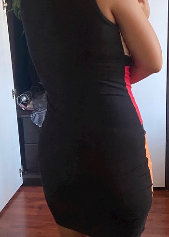 Kadın Çok Renkli Mini Elbise - Görsel 3