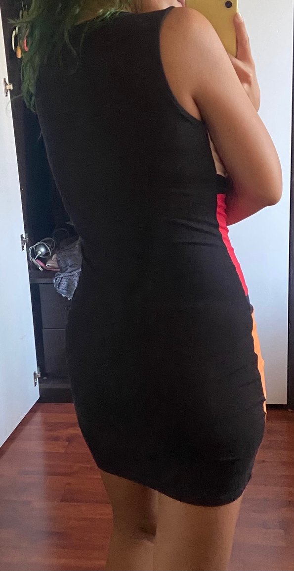 Kadın Çok Renkli Mini Elbise - Görsel 3