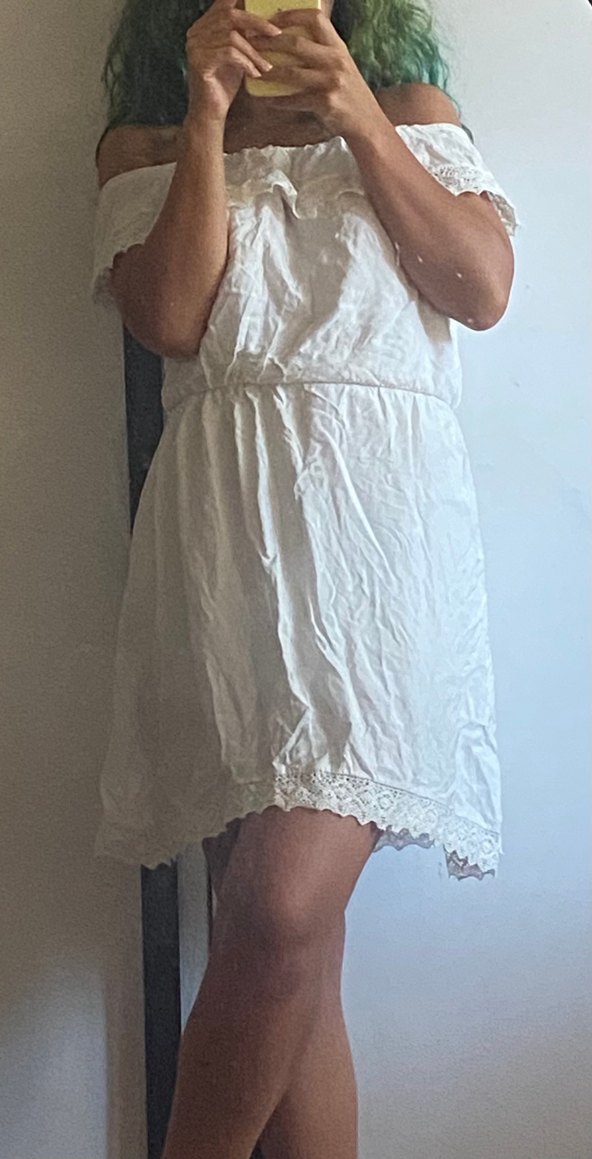 Dantel Detaylı Beyaz Bohem Bluz - Görsel 2