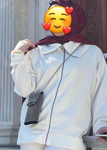 Diğer Nakış Detaylı Beyaz-Beyaz Kadın Eşofman Takımı
