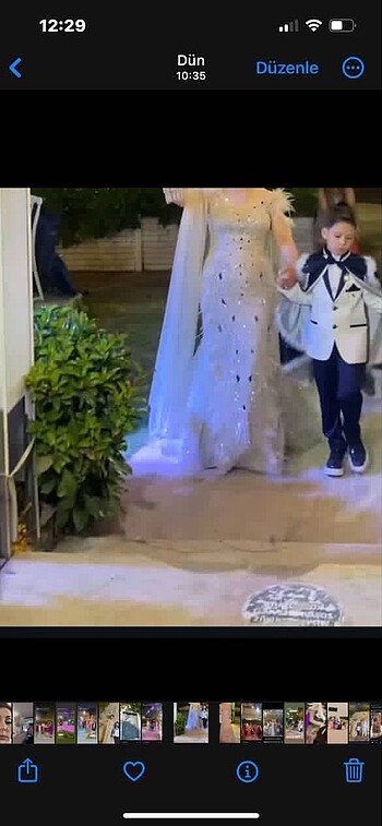 44 Beden ten rengi Renk Kadın abiye