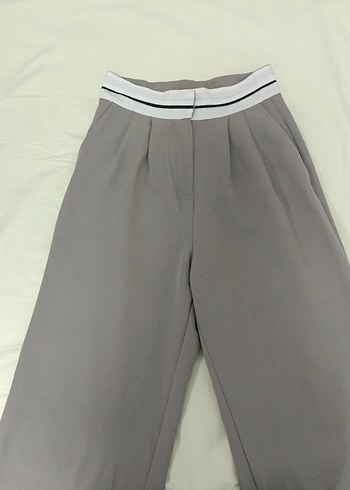 Gri Kumaş Kadın Pantolon - Görsel 2