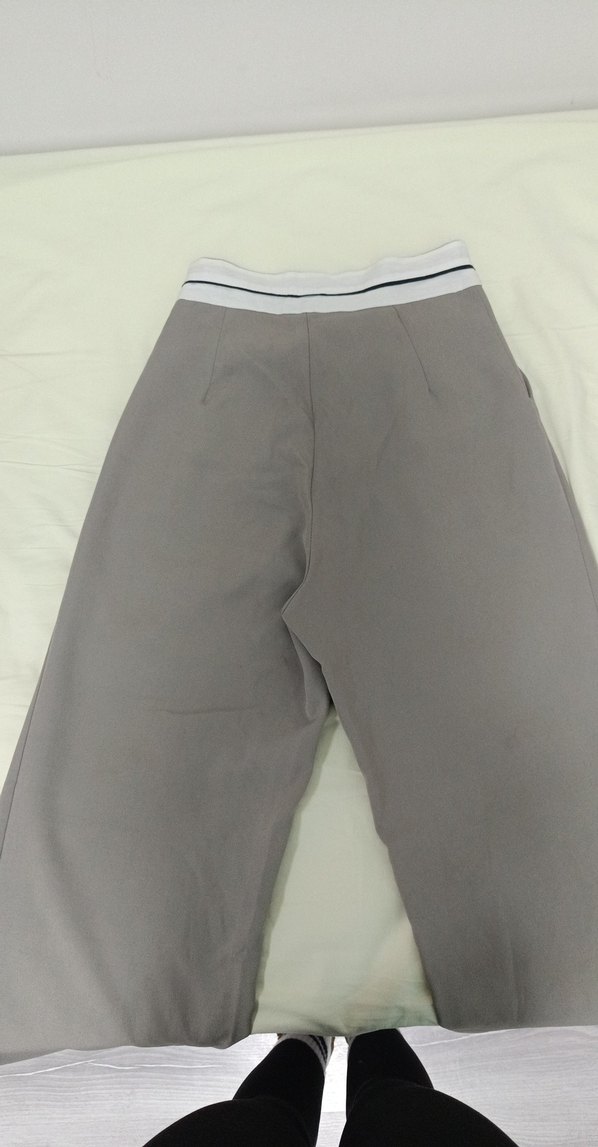 Gri Kumaş Kadın Pantolon - Görsel 3