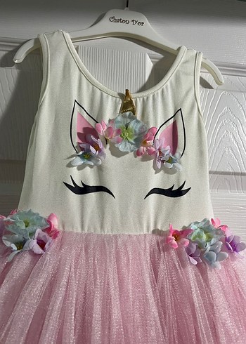 Unicorn Kız Çocuk Kostüm 5-6 Yaş