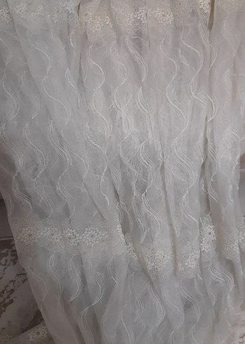 Bohem Nakışlı Tül Perde yukardan aşağı boy 2.45 en 2.25 - Görsel 2