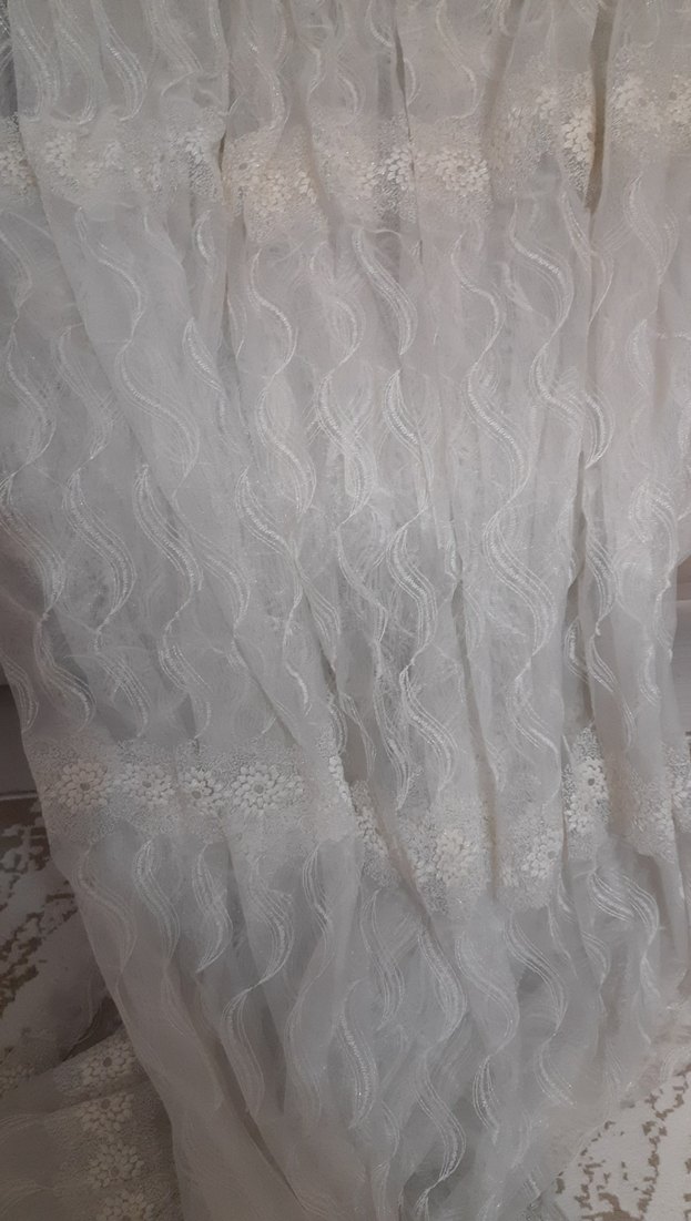 Bohem Nakışlı Tül Perde yukardan aşağı boy 2.45 en 2.25 - Görsel 2