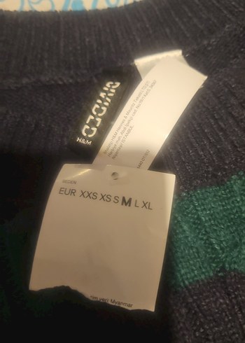 H&M Çizgili Triko Kadın Süveter