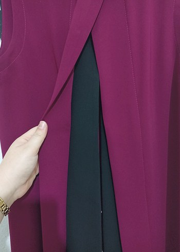 murdumUzun Kolluksuz Drapeli yelek - Görsel 3