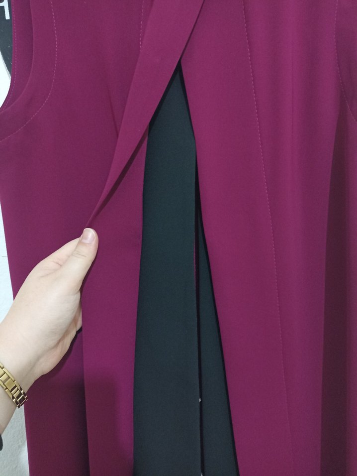 murdumUzun Kolluksuz Drapeli yelek - Görsel 3