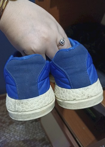 Mavi Erkek Spor Ayakkabı Velcro Detaylı - Görsel 4