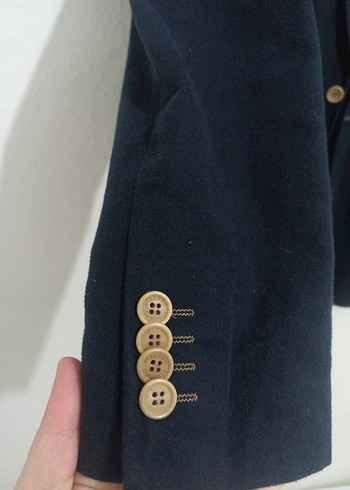 Erkek Lacivert Düğmeli Takım Ceket - Görsel 2