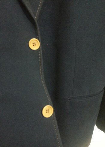 Erkek Lacivert Düğmeli Takım Ceket - Görsel 3