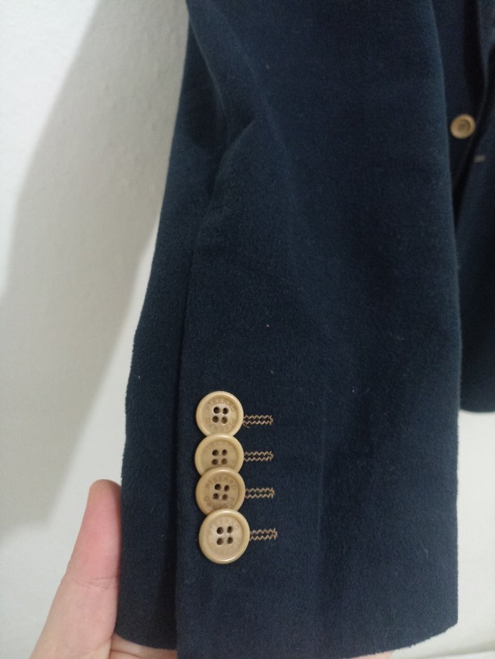 Erkek Lacivert Düğmeli Takım Ceket - Görsel 2