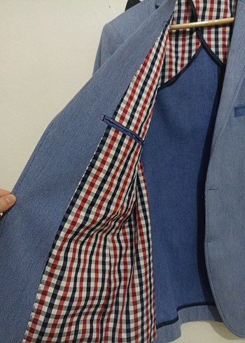 Mavi Erkek Ceket, Düğmeli, Regular Fit - Görsel 2