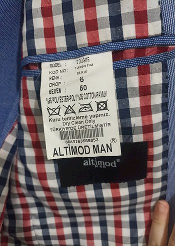 Mavi Erkek Ceket, Düğmeli, Regular Fit - Görsel 4