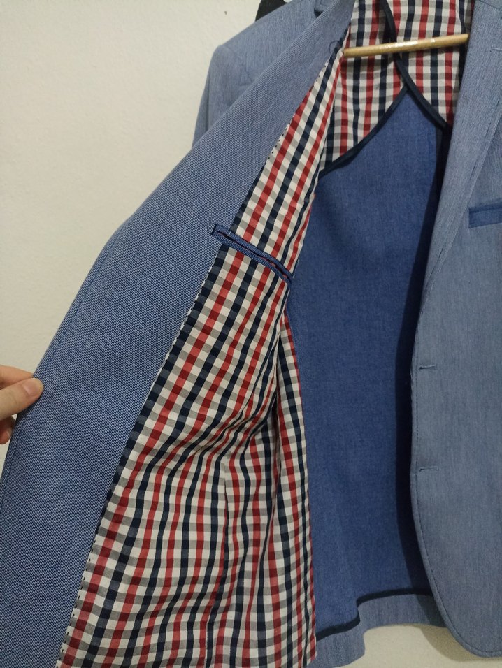 Mavi Erkek Ceket, Düğmeli, Regular Fit - Görsel 2