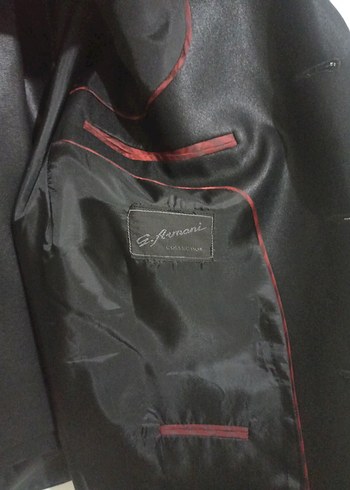 Siyah Parlak Düğmeli Erkek Takım Elbise - Görsel 3