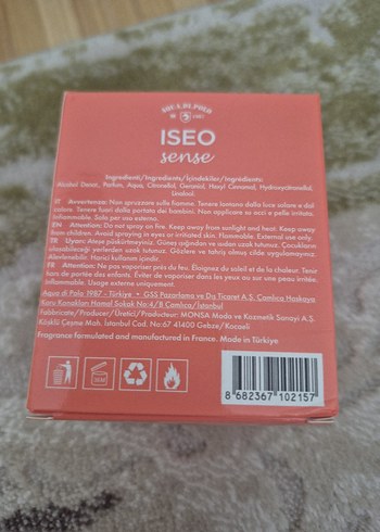 Beden Aqua di Polo Iseo Sense Kadın Parfümü 50 ml