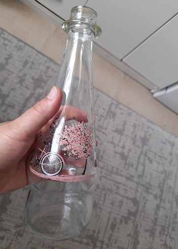 Beden beyaz Renk Renkli Desenli Şeffaf Cam yağdanlik