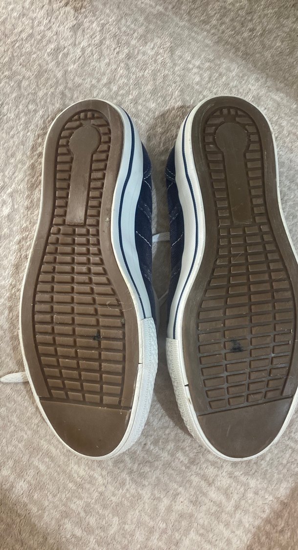 Lacivert Denim Bağcıklı Kadın Spor Ayakkabı - Görsel 2