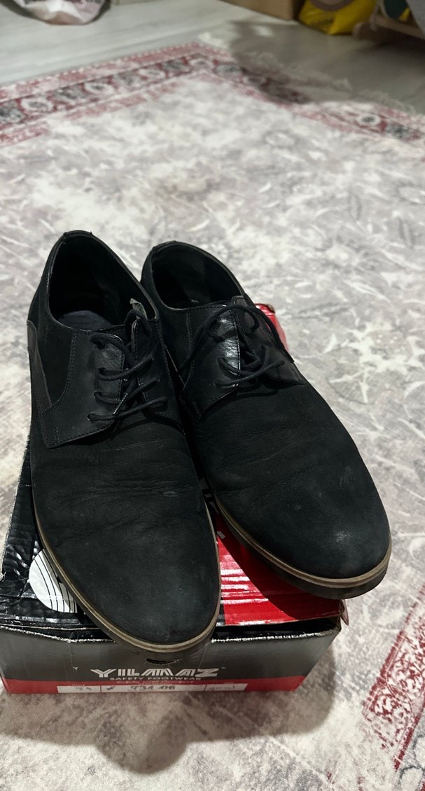 Siyah Süet Erkek Klasik Ayakkabı - Görsel 2