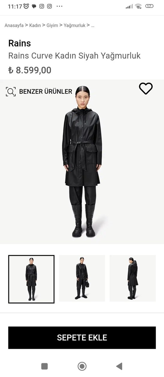 Siyah Deri Kadın Trençkot - Görsel 2