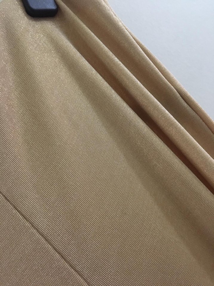 Bej Uzun Drapeli Kadın Pantolon - Görsel 3