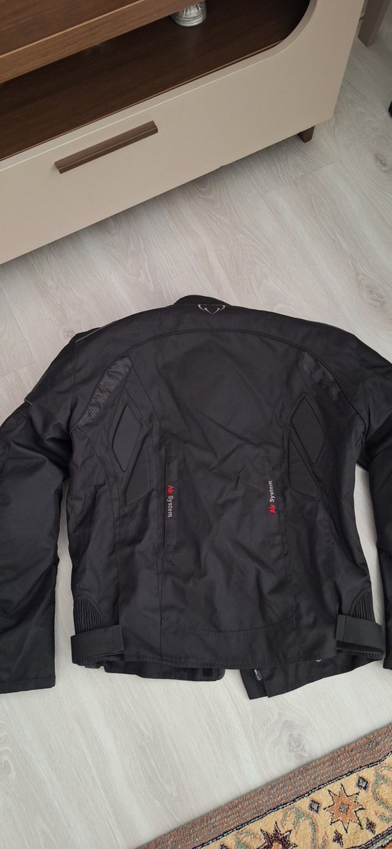 Siyah motorcu montu - Görsel 5