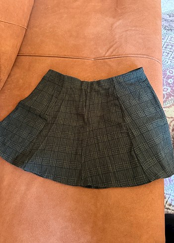 Diğer Kadın koyu gri Pilili Mini Etek