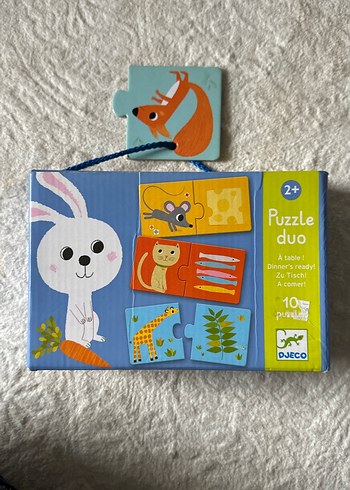 DJECO Çiftli Pastel Renkli Çocuk Yapbozu