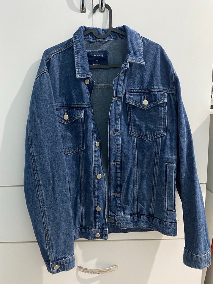 Lacivert erkek Denim Ceket, Normal Boy, Regular Fit - Görsel 3