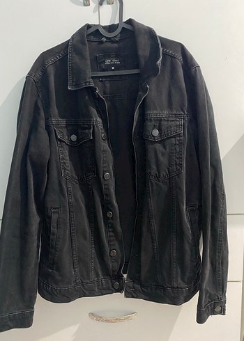 Siyah Denim Erkek Ceket, Regular Fit - Görsel 3