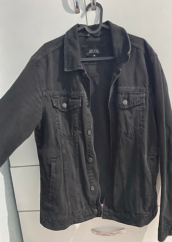 Siyah Denim Erkek Ceket, Regular Fit - Görsel 2