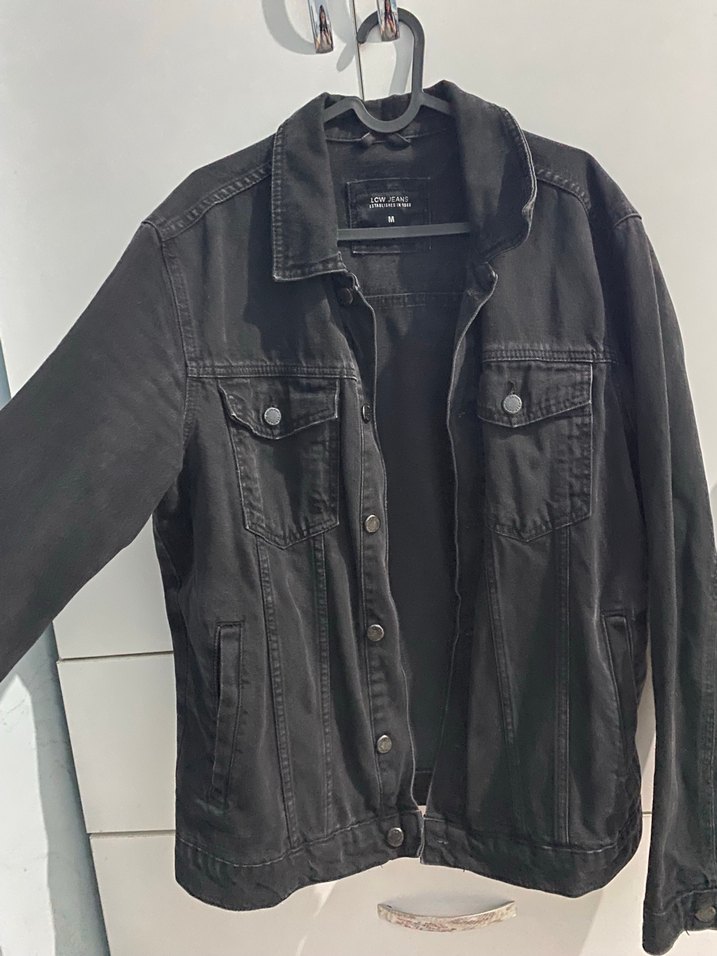 Siyah Denim Erkek Ceket, Regular Fit - Görsel 2