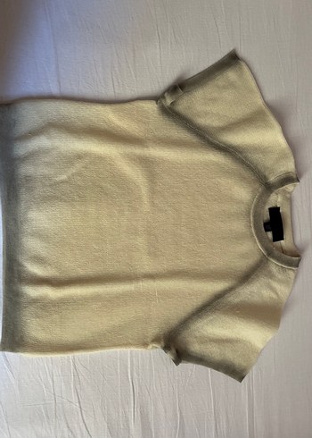 Bej Kısa Kollu Kadın Sweatshirt