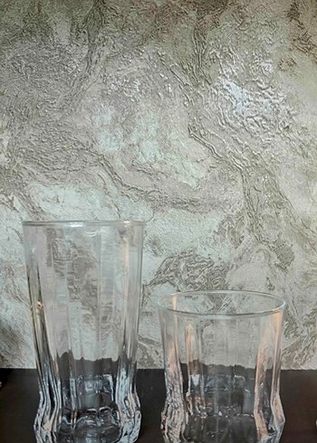 Paşabahçe Beyaz ve Gri Renkli Cam Bardak Seti - Görsel 2