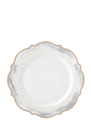 Beyaz İnce İşlemeli Yemek Takımı - Görsel 2