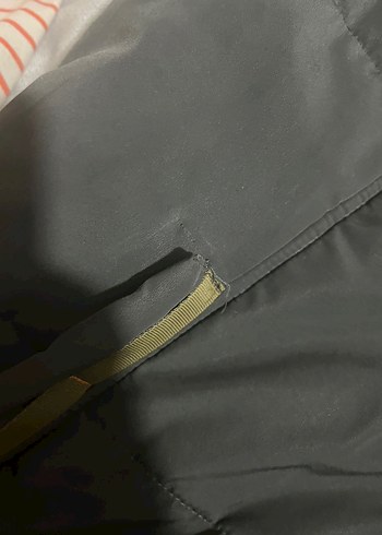 Haki Koton Fermuarlı Kaban - Görsel 2