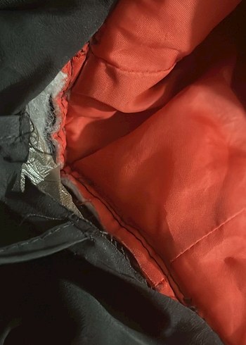 Haki Koton Fermuarlı Kaban - Görsel 5