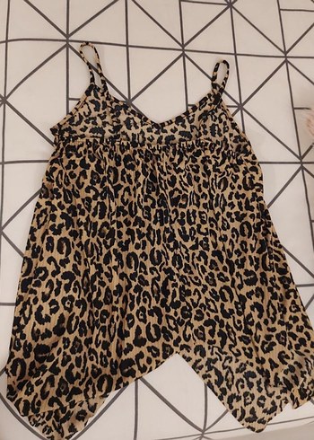 Ambre Solaire Leopar Desenli Bluz