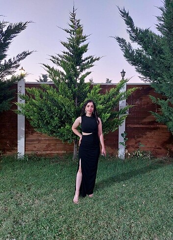 Siyah abiye elbise 