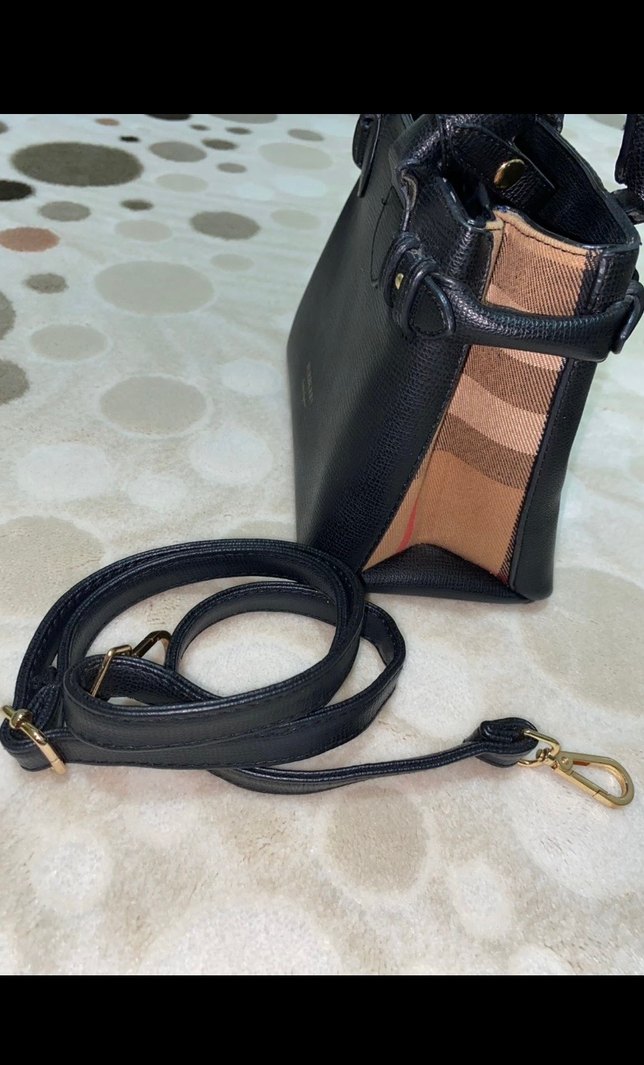 Burberry Siyah Deri Klasik Kadın Çantası - Görsel 2