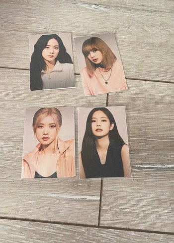 Blackpink fanmade visual photocard set