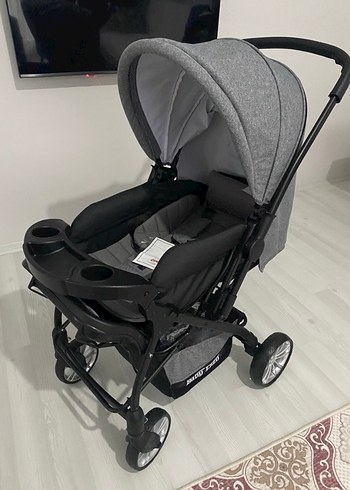 Gri Bebek Arabası Çok Fonksiyonlu