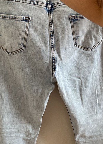 30 Beden Gri Normal Boy Kadın Kot Pantolon