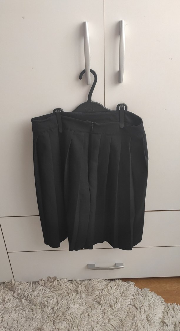 Siyah Drapeli Midi Eteği - Görsel 3