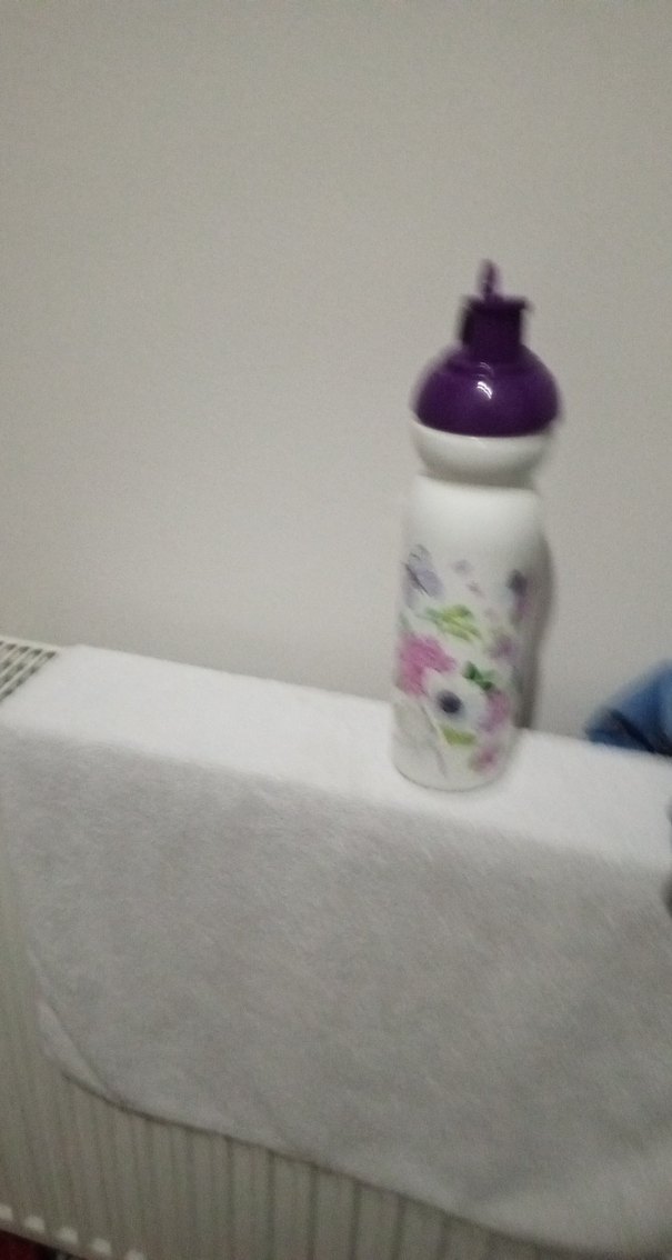 Mor Kapaklı Çiçek Desenli Çocuk Matara - Görsel 5