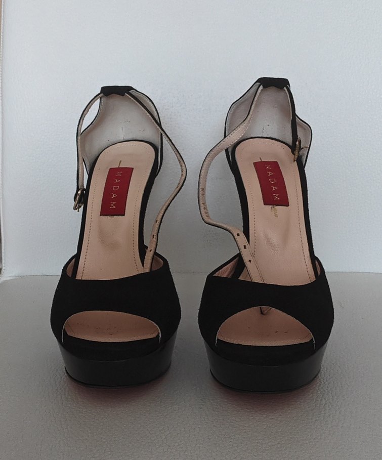 Siyah Topuklu Kadın Gece Ayakkabısı - Görsel 2