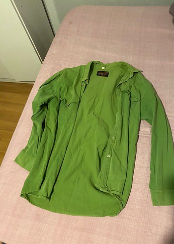 Erkek Khaki Uzun Kollu Düğmeli Gömlek - Görsel 2